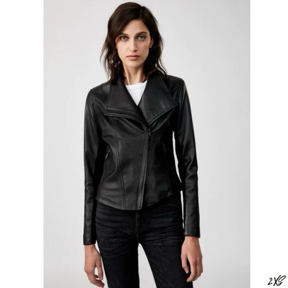 MACKAGE - Dinah Leather Jacket in Black size XL